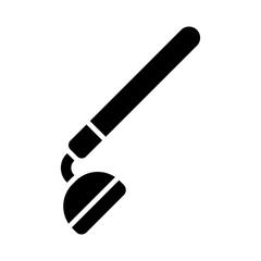 Garden hoe vector isolated glyph icon