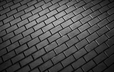 Diagonal bricked asphalt texture background