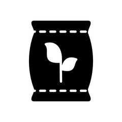 Fertilizer bag isolated vector icon