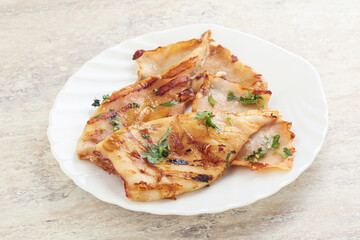Grilled squid with unagi sauce