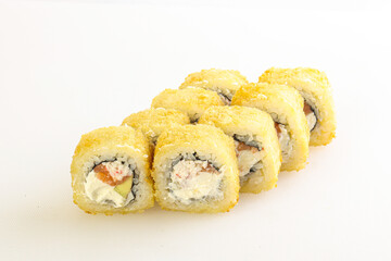 Japanese tempura roll with fish