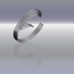 Lichtrand Buchstabe E 2 © Xaver Klaussner