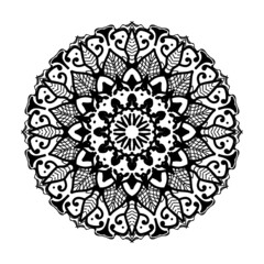 Hand drawn mandala. decoration in ethnic oriental  doodle ornament.