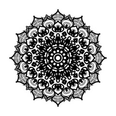 Hand drawn mandala. decoration in ethnic oriental  doodle ornament.