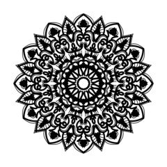Hand drawn mandala. decoration in ethnic oriental  doodle ornament.
