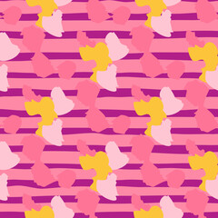 Abstract cheetah seamless pattern. Camo leopard background. Animal fur shapes wallpaper