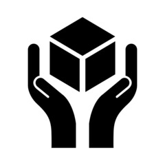 Handle with care icon.