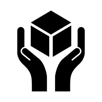 Handle with care icon.