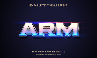 Naklejka na ściany i meble Modern editable text effect vibrant modern color shiny. Text style effect. Editable fonts vector files