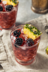 Cold Refreshing Madiera Sherry Cobbler Cocktail