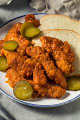 Homemade Spicy Nashville Hot Chicken Fingers