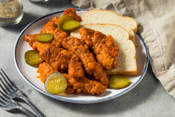 Homemade Spicy Nashville Hot Chicken Fingers