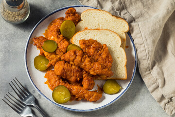Homemade Spicy Nashville Hot Chicken Fingers