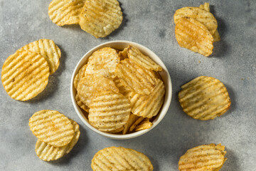 Salt and Pepper Crinkle Potato Chips