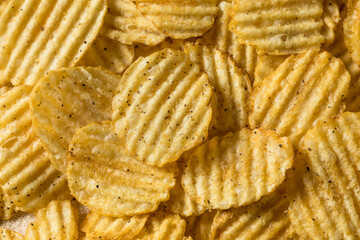Salt and Pepper Crinkle Potato Chips