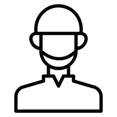 Muslim Man line icon. Can be used for digital product, presentation, print design and more.