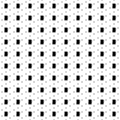 Square seamless background pattern from geometric shapes are different sizes and opacity. The pattern is evenly filled with big black kettle symbols. Vector illustration on white background