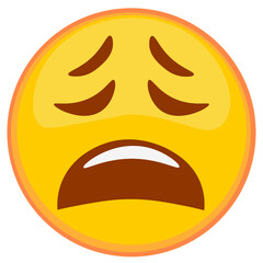 Sad emoticon emoji vector icon