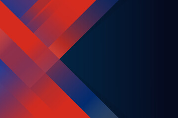 Obraz premium Abstract blue and red geometric background. Minimal style. Design template for brochures, flyers, magazine