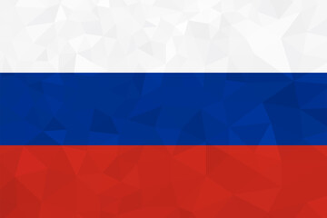 Russian flag concept. Abstract geometric background