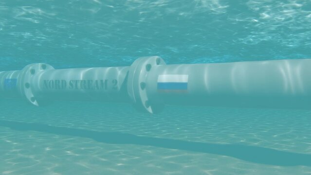 Nord stream pipeline 3D animation