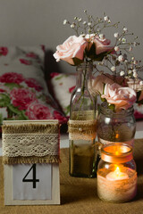 Setting and arrangements for parties. 15 years.