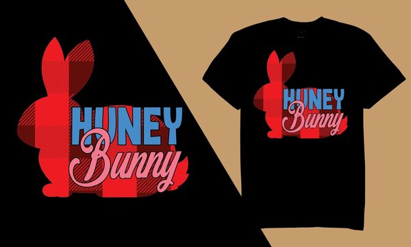 Huney bunny t shirt design