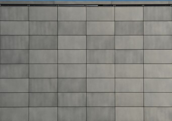 Metal tiles cladding for ventilated facade. Background and texture