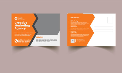 Corporate Professional Business Postcard Design Template.Corporate Postcard Design vector template for Opening invitation.Event Card Design, EDDM Postcard Template, Invitation Design