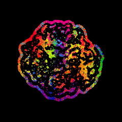 Bright abstract image in a modern style.