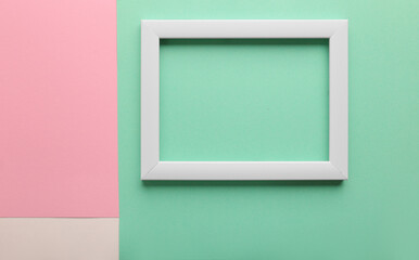  Frame on color paper background