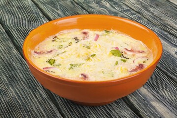 Tasty popular dish where cooked spiced with a tempering made of ghee or oil and spices