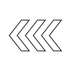 Arrow icon Simple, flat design for web or mobile app. eps 10