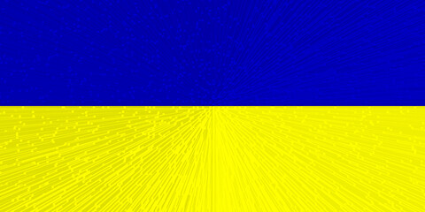 Ucrania. 乌克兰. Ukraine. Ukrainian flag. Illustration of the flag of Ukraine. Horizontal design. Abstract design. European Union. OTAN-NATO. Stop the fire. 36 hours. Alto el fuego de 36 horas.
