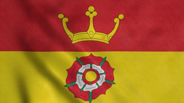 Flag of the English county of Hampshire in the South East of England