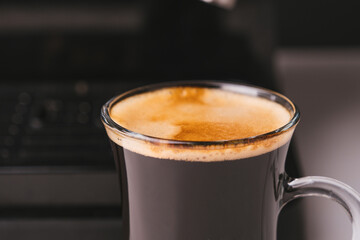 cup of coffee on the table