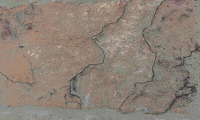 Grey brown stone wall background. It's a detail of a very old  sandstone wall.