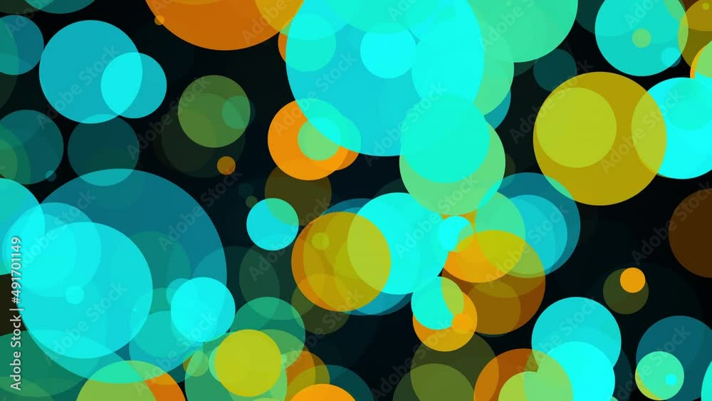 Aufkleber abstract multicolored backdrop with many of big transparent circles. computer generated 3d render
