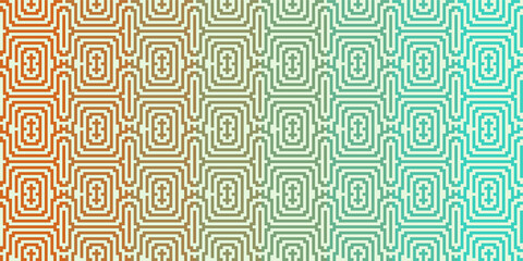 Vector graphic of Seamless abstract geometric pattern in soft rainbow color. Good for watermark background, certificate, banknote, money design, currency, note etc.