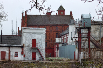 Medieval Teutonic castle Tapiau in the Gvardeysk ( for a long time the building was used as a prison). Kaliningrad region. Russia