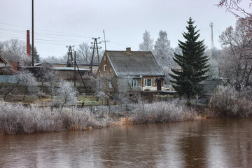 Obraz premium Old german historic house in the Gvardeysk (Tapiau). Kaliningrad region. Russia