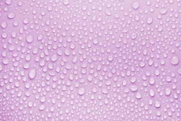 Cosmetic moisturizing liquid drops on purple pink pastel background. Toner or lotion. Hyaluronic...