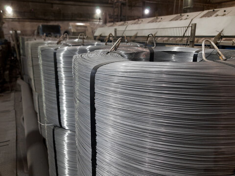 Coil of wire. Wire reel. knitting wire. Steel wire. Wire production. Wire manufacturing. procedure wire drawing.
Finished goods warehouse.