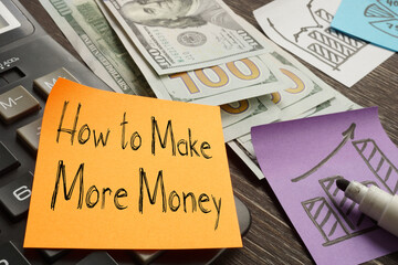 How to Make More Money question is shown on the photo using the text