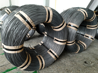 Coil of wire. Wire reel. knitting wire. Steel wire. Wire production. Wire manufacturing. procedure...