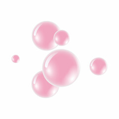 Bubble gum flavored chewing gum illustration on white background. Stock vector