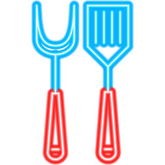BBQ Fork Shovel Neon - 491708130