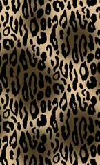Seamless leopard pattern, animal print.