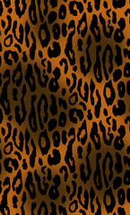 Seamless leopard pattern, animal print.