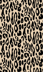 Seamless leopard pattern, animal print.